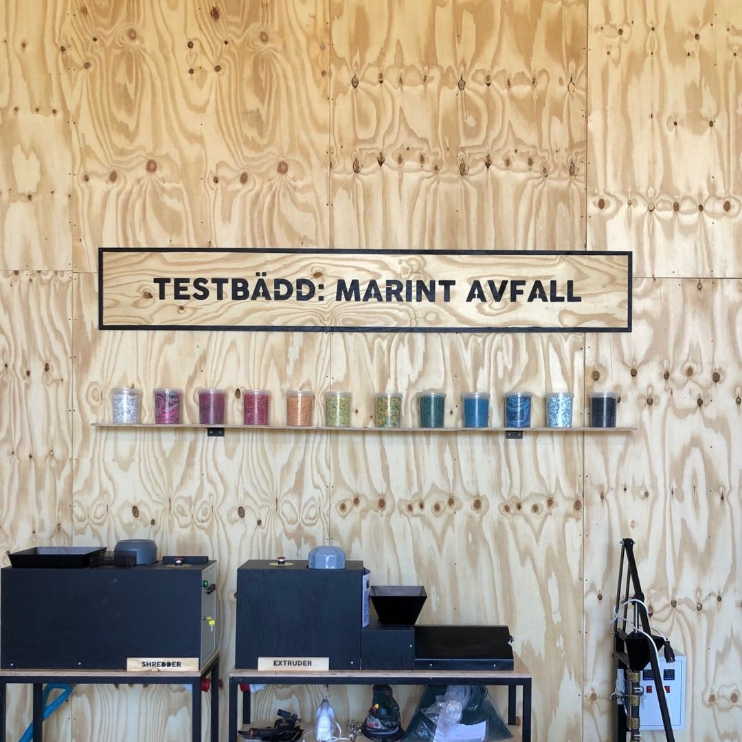 Testbädd Marint Avfall
